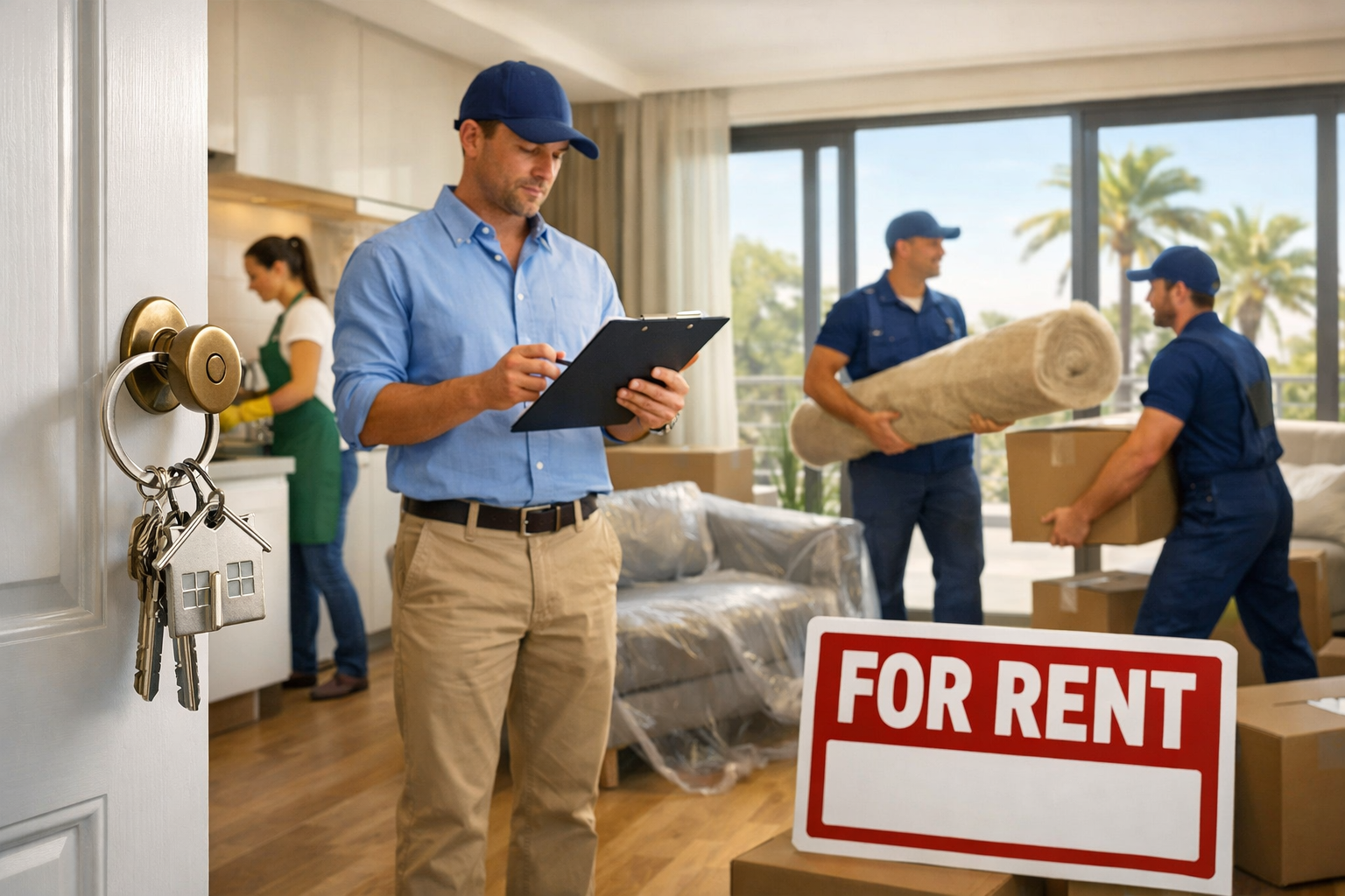 Preparing A Sunny Apartment For New Tenants